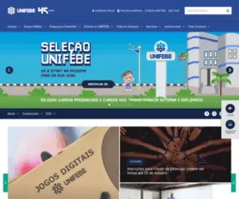 Unifebe.edu.br(Cursos de Graduação) Screenshot