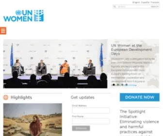 Unifem.org(United Nations Development Fund for Women) Screenshot