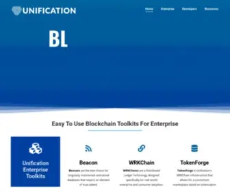 Unification.com(Blockchain Solutions For Enterprise) Screenshot