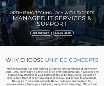 Unifiedconcepts.com(Innovative value driven technology solutions) Screenshot