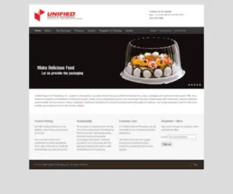 Unifiedpp.com(Unified Paper & Packaging) Screenshot