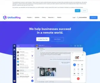 Unifiedring.co.uk(VoIP Phone System for Business Communications) Screenshot