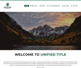 Unifiedtitle.com(Colorado Title Company & Escrow Services) Screenshot