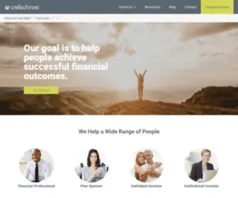 Unifiedtrust.com(Retirement, Wealth Management, & Financial Planning Services) Screenshot