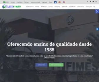 Unifimes.edu.br(Centro Universitário de Mineiros) Screenshot