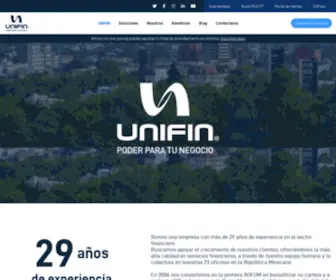 Unifin.com.mx(Soluciones financieras) Screenshot