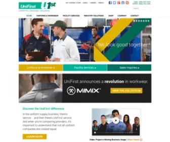 Unifirst.ca(Uniforms and Services that enhance your business image) Screenshot