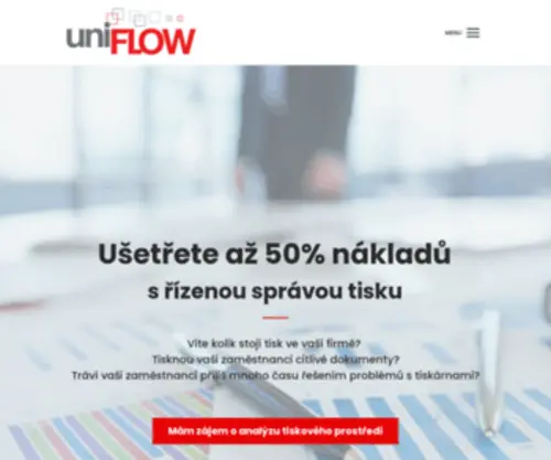 Uniflow.cz(Jedna platforma pro tisk) Screenshot