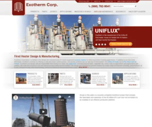 Uniflux.com(Exotherm Corporation) Screenshot