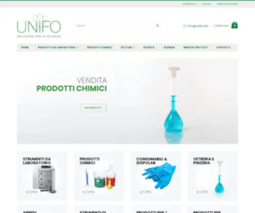 Unifochimica.it(Vendita prodotti chimici) Screenshot