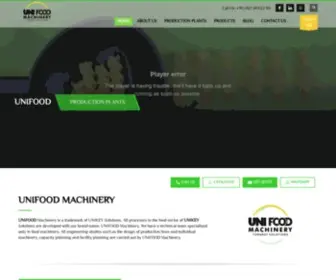 Unifoodmachinery.com(UNIFOOD Machinery) Screenshot