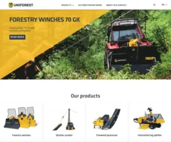 Uniforest.com(We offer forestry machinery) Screenshot