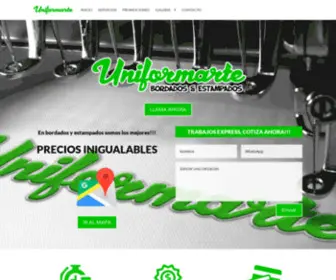 Uniformarte.com.mx(Uniformarte Bordados & Estampados) Screenshot