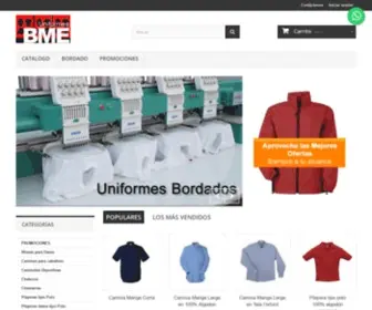 Uniformesbme.com.mx(Uniformes y bordados bme) Screenshot