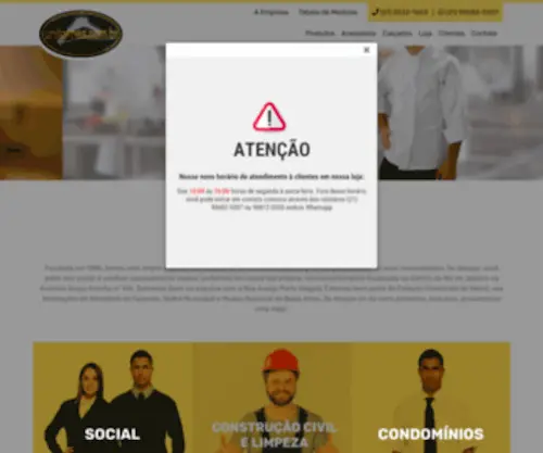 Uniformes.com.br(Home) Screenshot