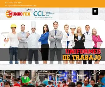 Uniformesmundotex.com(Uniformes industriales) Screenshot