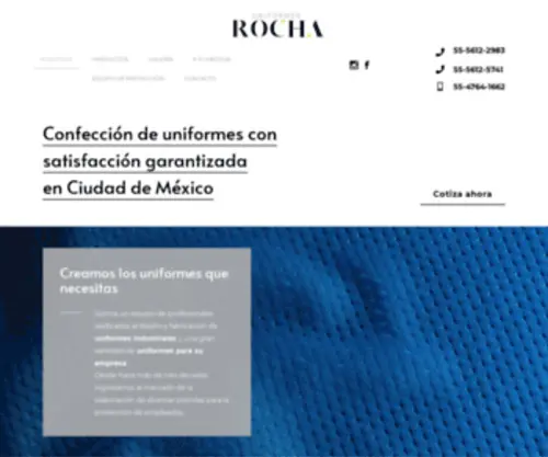 Uniformesycreacionesrocha.com(Uniformes) Screenshot
