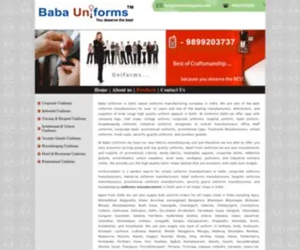 Uniformsdelhi.in(Industrial Corporate School Hospital Uniforms Manufacturers Delhi) Screenshot