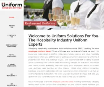 Uniformsolutionsforyou.com(Employee Uniforms Online) Screenshot