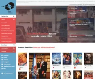 Unifrance.org(Unifrance, promouvoir le cinéma français dans le monde) Screenshot