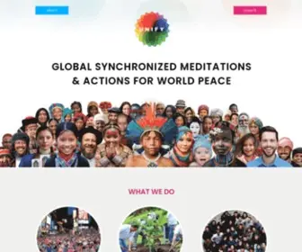 Unify.org(Synchronized Global Meditations and Mass Action for World Peace) Screenshot