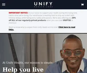 Unifyhealthlabs.com(Unify health) Screenshot