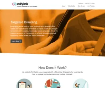 Unifylink.com(Creative Campaigns for Brands) Screenshot