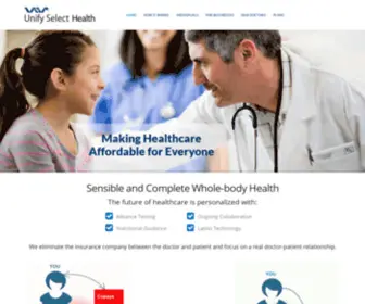 Unifyselect.com(Direct Healthcare) Screenshot