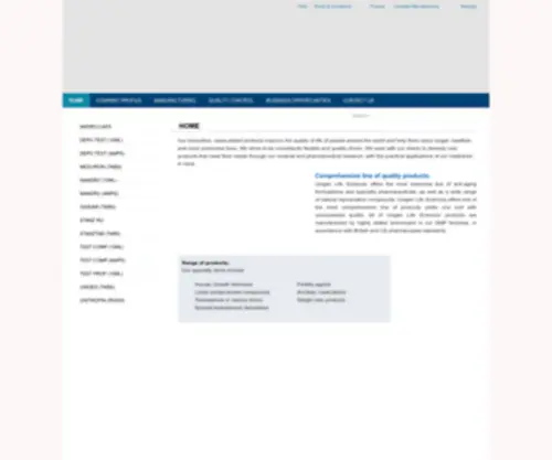 Unigen-Lifesciences.com(WHO-GMP FDA Approved Steroid Hormone Manufacturer) Screenshot