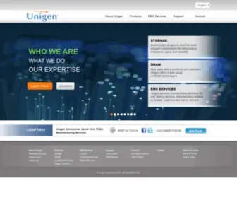 Unigen.com(Unigen) Screenshot