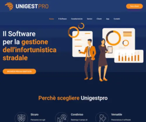 Unigestpro.it(Il software per l'infortunistica stradale) Screenshot
