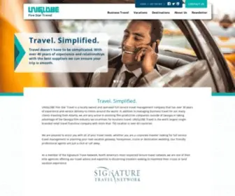 Uniglobefivestartravel.com(Uniglobe Five Star Travel) Screenshot