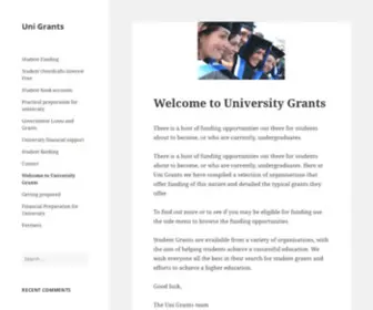 Unigrants.co.uk(Uni Grants) Screenshot