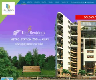 Unihomes.in(Apartments in kochi) Screenshot