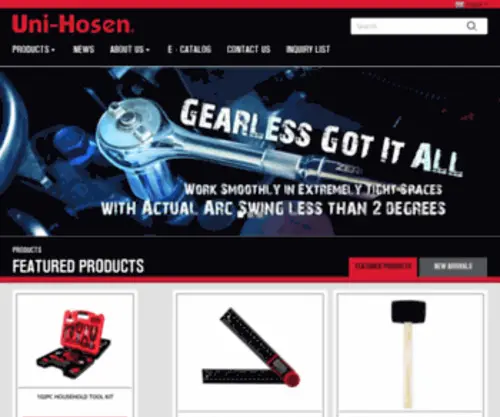Unihosen.com(Hand & Automotive Tools Suppliers) Screenshot