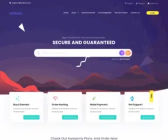 Unihost.pro(Portal Home) Screenshot