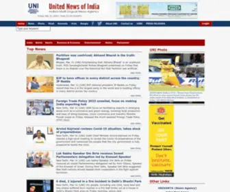 Uniindia.com(UNITED NEWS OF INDIA) Screenshot