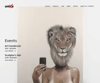 Unika.org(Kunstmesse in Gröden) Screenshot