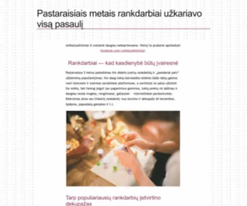 Unikalusdirbiniai.lt(Individualūs užsakymai) Screenshot