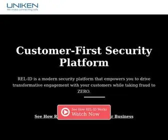 Uniken.com(We Make Connecting Safe) Screenshot
