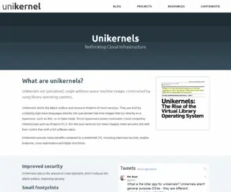Unikernel.org(Rethinking Cloud Infrastructure) Screenshot