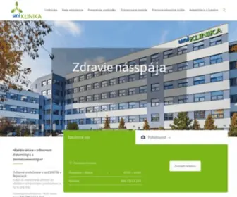 Uniklinika.sk(Uniklinika v sebe spája tri elementy) Screenshot