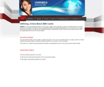 Unikmsg.com(Bulk sms service in nigeria) Screenshot