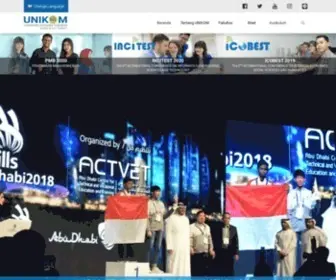 Unikom.ac.id(Universitas Komputer Indonesia (UNIKOM)) Screenshot
