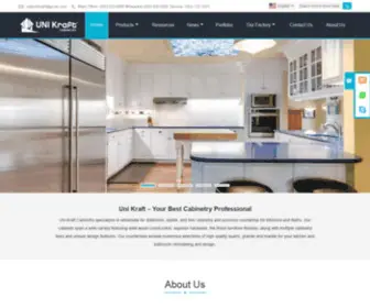 Unikraftcabinetry.com(Kitchen Cabinet) Screenshot