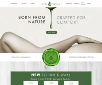 Unikwax.com(Hair Removal That's Skin Friendly) Screenshot
