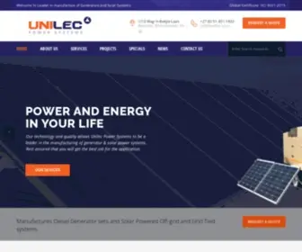 Unilec.co.za(Unilec Power Systems) Screenshot