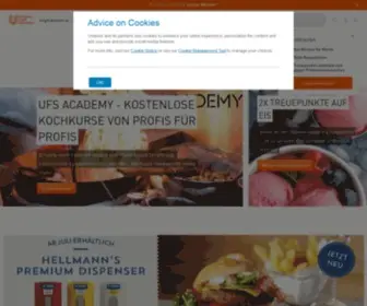 Unileverfoodsolutions.de(UFS & Langnese) Screenshot