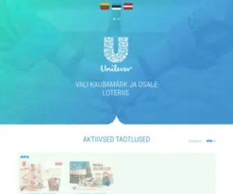 Unileverloteriid.ee(Unilever) Screenshot