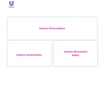 Unileverprivacypolicy.com(Home page description) Screenshot